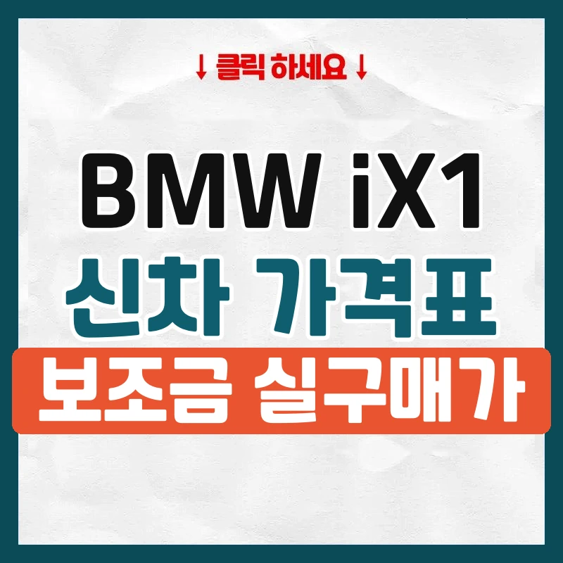 iX1 신차 가격표