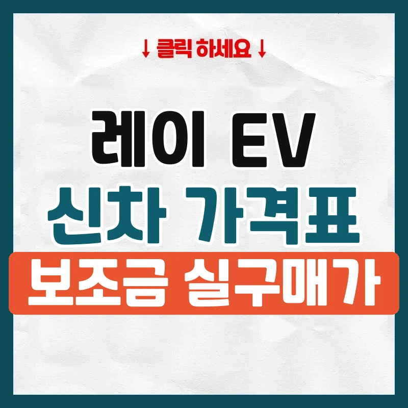 레이 EV 신차 가격표